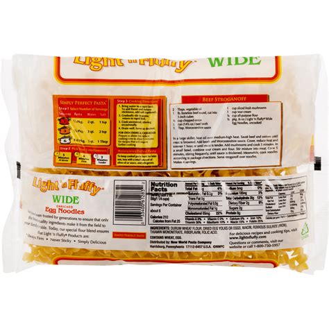 Nutrition Label For Egg Noodles | Besto Blog