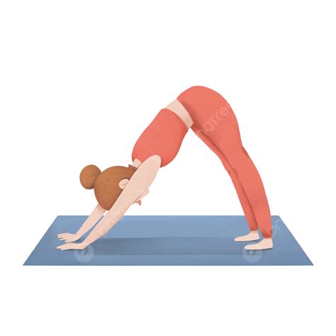 Downward Facing Dog Yoga Pose, Yoga, Downward Dog, Illustration PNG ...