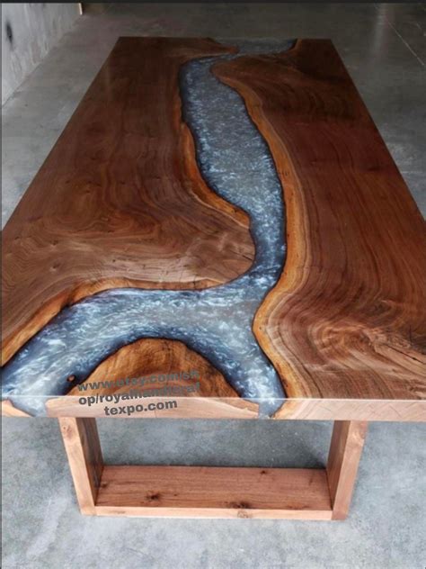 Clear Epoxy River Dining Table Epoxy River Table Resin - Etsy