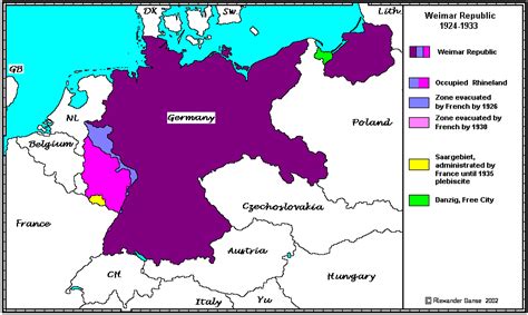 Weimar Republic | Germany map, Weimar, Poland germany