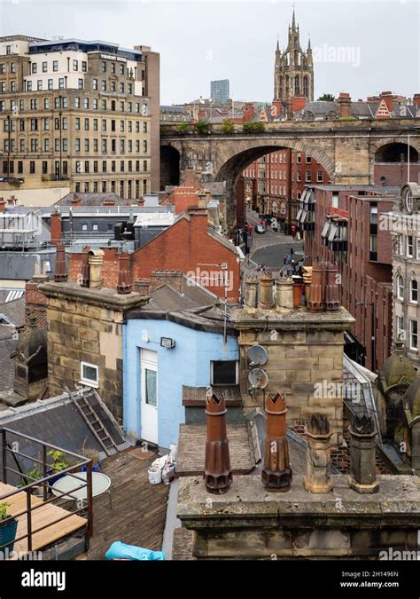 Newcastle upon Tyne skyline Stock Photo - Alamy