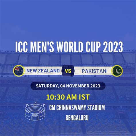 New Zealand vs Pakistan | ICC ODI World Cup 2023