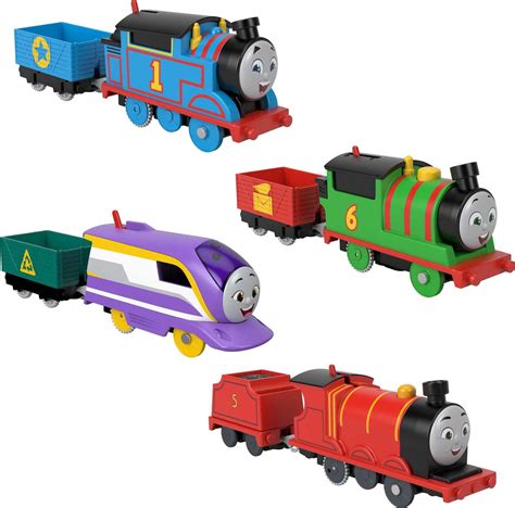 Thomas & Friends Thomas Percy Kana & James Engines Motorized Toy Trains ...