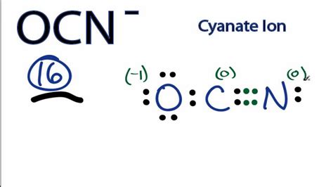 OCN- Lewis Structure: How to Draw the Lewis Structure for OCN- - YouTube