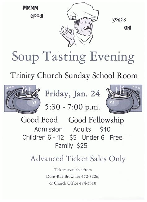 Soup Tasting – Friday January 24th | Trinity United Church North Bay