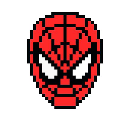 Spider Man Pixel Art Spiderman Pixel Art Minecraft Pixel Art Easy ...