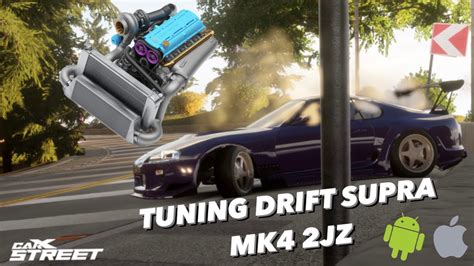 TOYOTA SUPRA MK4 2JZ GTE | tutorial tuning drift 💯 CarX Street V 0.8.2 ...