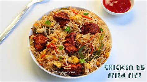 Chicken 65 fried rice, Air fryer chicken 65 fried rice | Sandhya's recipes