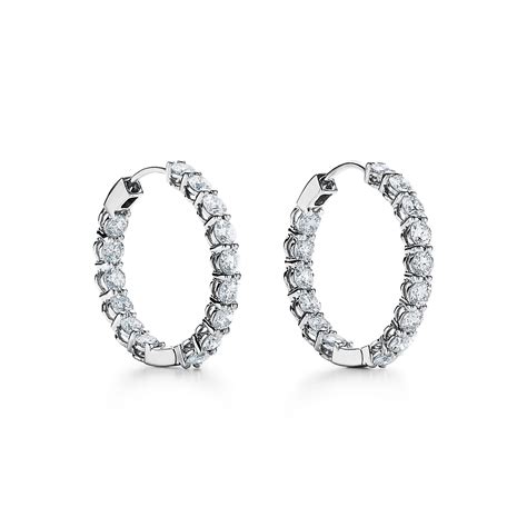 Tiffany T Hoop Earrings Silver | sunoptical.com.tw