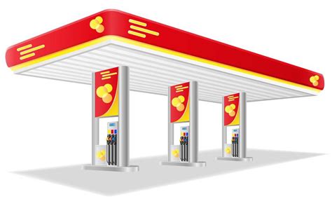 car petrol station vector illustration 490662 Vector Art at Vecteezy