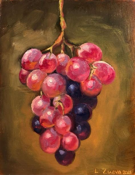 Ripe Grapes Oil Paintings | Lana Zueva Artwork