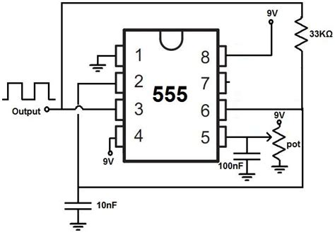 Voltage controlled oscillator (VCO) circuit with a 555 timer | Voltage ...