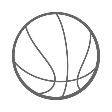 Printable Basketball Stencil - Printable Word Searches