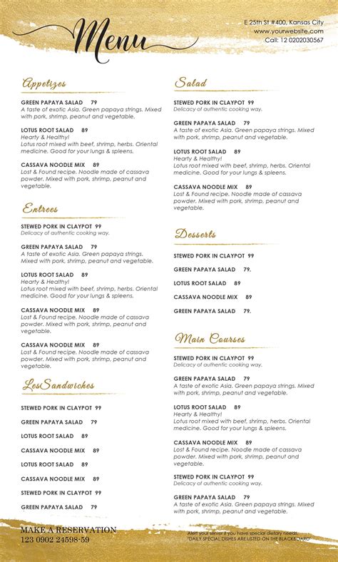 Restaurant Menu Design Templates Cool Design & Templates Menu Templates ...