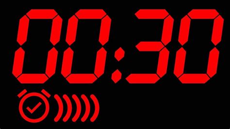 30 Seconds Countdown Timer | Timer, Countdown timer, 30 second timer