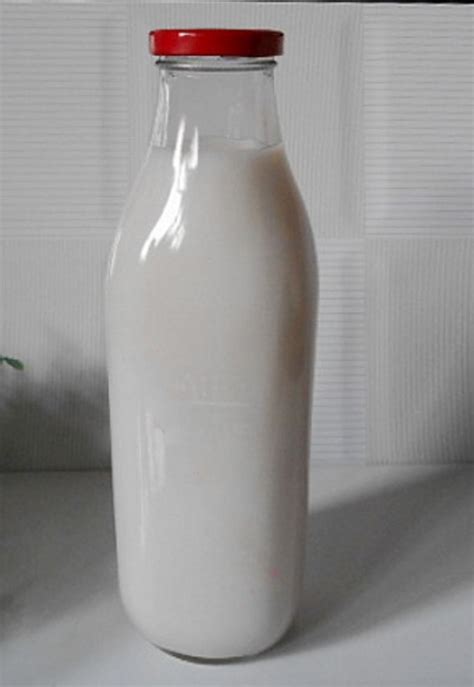 1000ml Large clear milk glass bottle