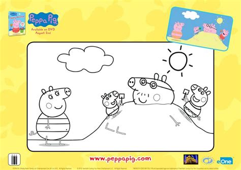 Peppa Pig Beach Vacation Coloring Page | Livres à colorier, Colorier, Livre