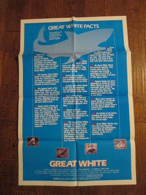 Great White - Original 1982 1sheet Movie Poster - Shark | #3901920147