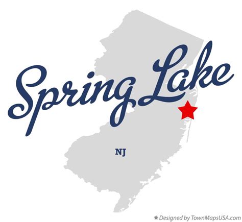 Map of Spring Lake, NJ, New Jersey