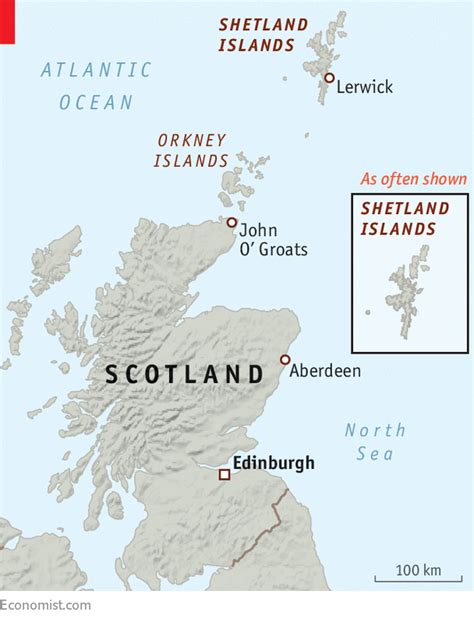 Orkney And Shetland Islands Map