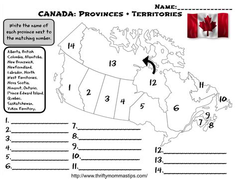 Canada Provinces Territories And Capitals