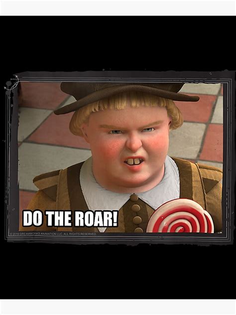 "Shrek Do The Roar Meme Framed Poster" Poster for Sale by numbmean9054 ...