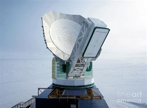 South Pole Telescope And New Ground Shield Photograph by National ...