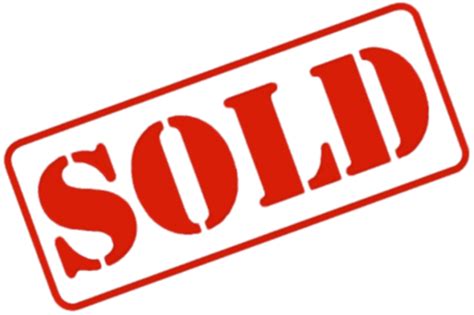 Sold Sign transparent PNG - StickPNG