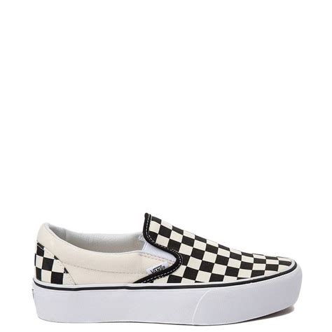 Vans Slip On Checkerboard Platform Skate Shoe - Black | Journeys | Vans ...