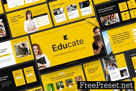 Educate - Education Google Slide Template KCGN4H4