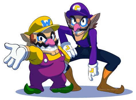 Wario and Waluigi. | Super mario art, Mario fan art, Mario bros