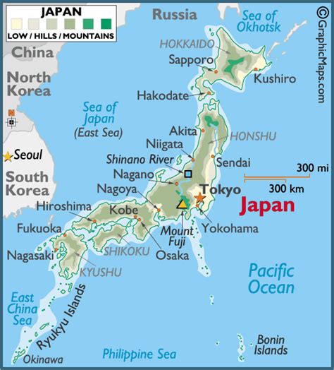 This is an image of where mount Fuji is located on a map.