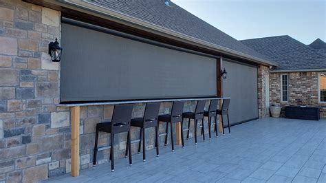 Motorized Patio Screens & Retractable Shades | Sunset Outdoor ...