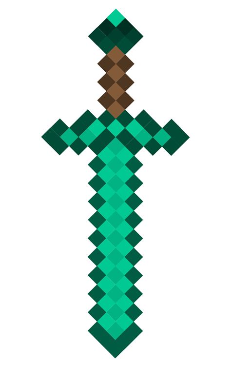 Minecraft Diamond Sword by kingyousy on DeviantArt