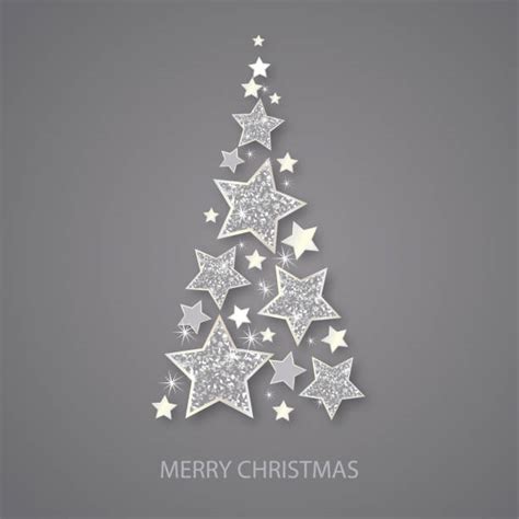 6,900+ Silver Christmas Tree Stock Illustrations, Royalty-Free Vector ...