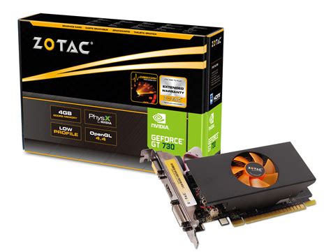 GeForce® GT 730 4GB DDR5 | ZOTAC