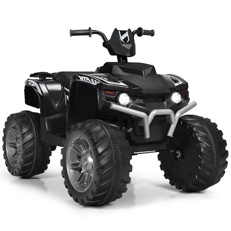 Costway 12V Kids 4-Wheeler ATV Quad Ride On Car w/ LED Lights Music ...