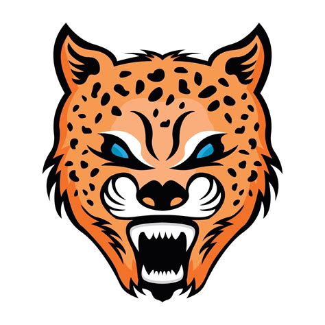 Leopard Mascot Face 3111197 Vector Art at Vecteezy