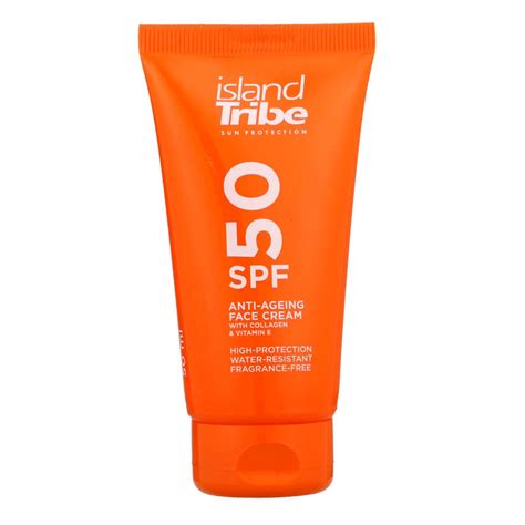 Island Tribe Sun Protection, Sunscreen, Face Cream Anti-Ageing SPF50 ...