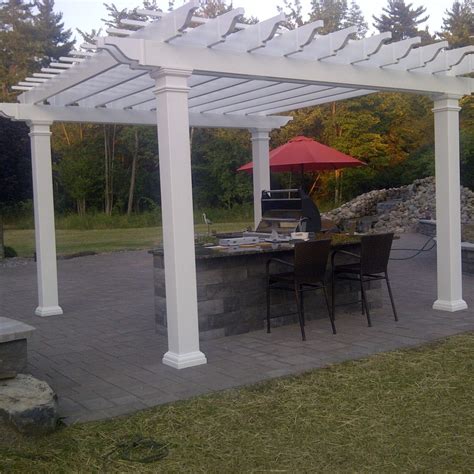 Vinyl Pergola Installation - Poly Enterprises