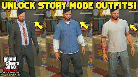 HOW TO GET MICHAEL, TREVOR, & FRANKLINS OUTFITS IN GTA 5 ONLINE SAN ...