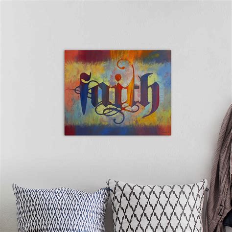 Faith - Calligraphy Wall Art, Canvas Prints, Framed Prints, Wall Peels ...