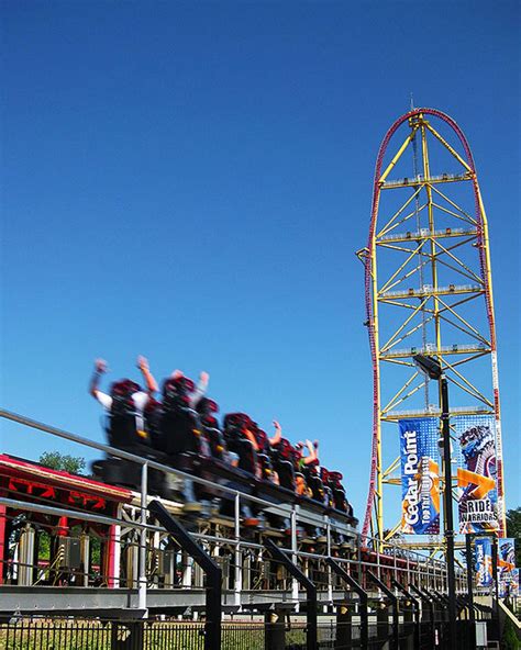 Top Thrill Dragster Cedar Point Roller Coaster 8x10 High Quality Photo ...