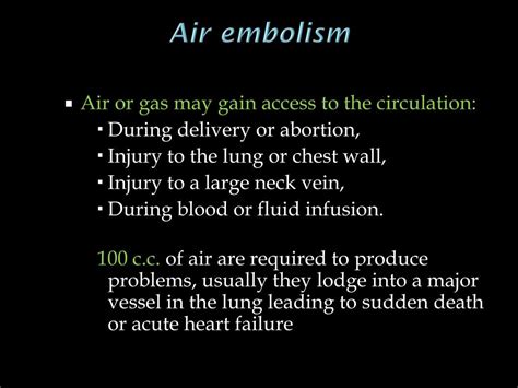 PPT - Embolism PowerPoint Presentation, free download - ID:2253187