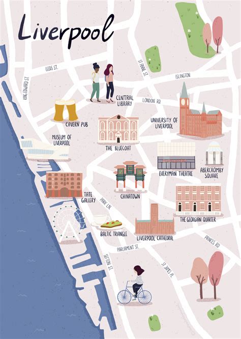 Liverpool illustrated map