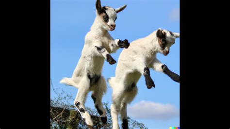 The Cutest Baby Goats Jump Into the Air! Compilation! Try not to laugh ...