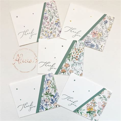 Handmade Thank You Card Set Stampin up Cards Thank You - Etsy