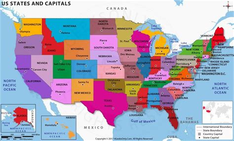 地図米国の国家 | Mapa dos estados unidos, Estados e capitais, Mapa eua