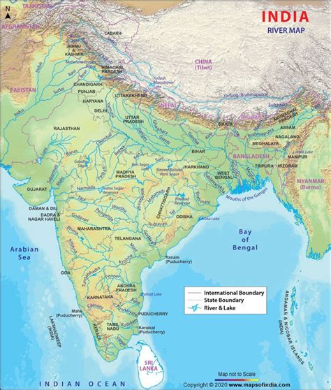 Physical Map Of India With Rivers | Images and Photos finder