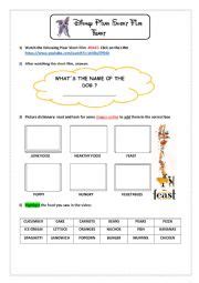 Disney Short film: Feast - ESL worksheet by rocio88